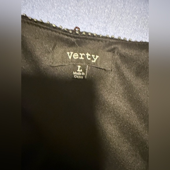 Verty Black Sleeveless Sundress with V-neck for Cocktail - Picture 7 of 7